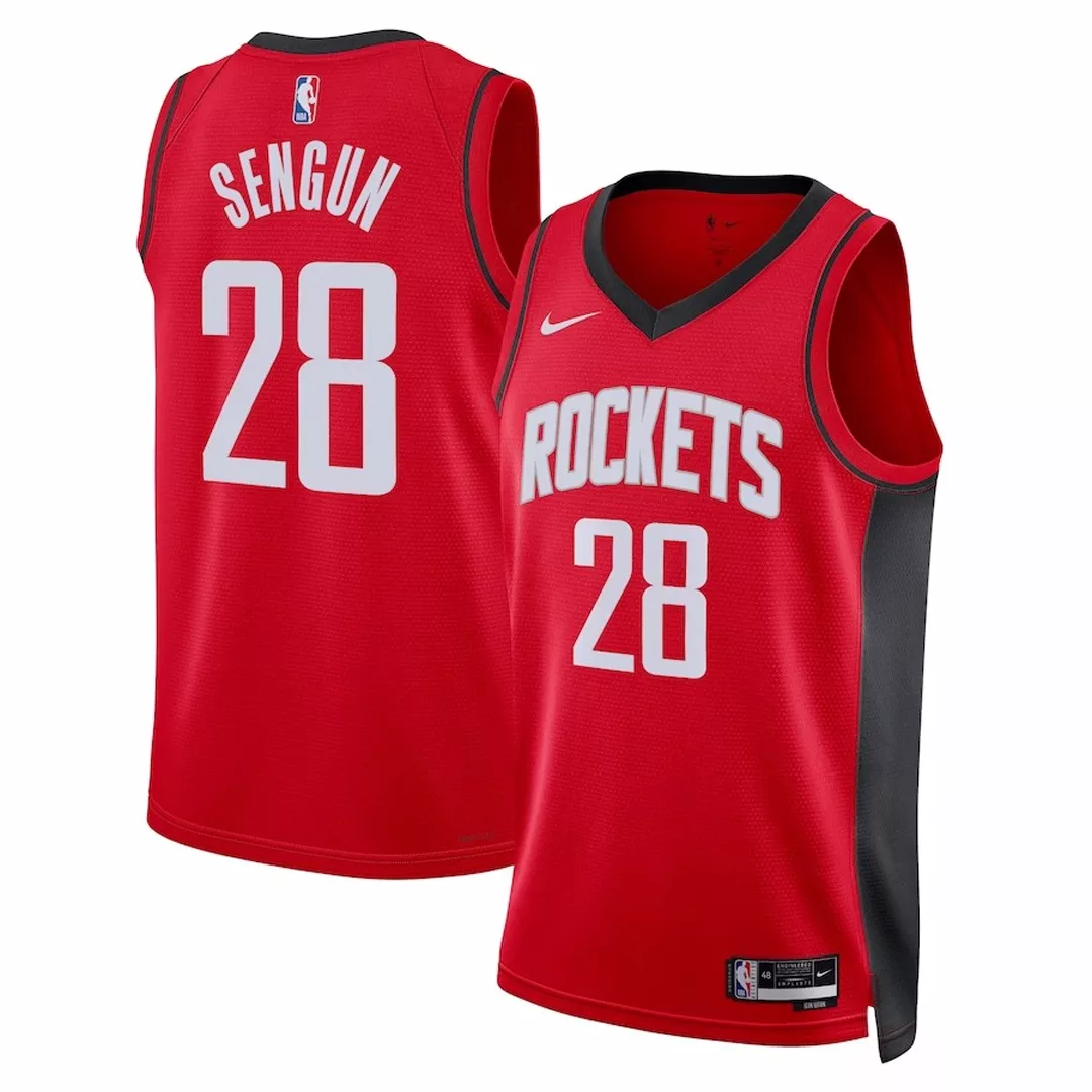 Men's Houston Rockets Alperen Sengun #28 Red Swingman Jersey 2022/23 - Icon Edition