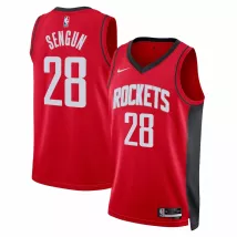 Men's Houston Rockets Alperen Sengun #28 Nike Red 2022/23 Swingman Jersey - Icon Edition - thejerseys