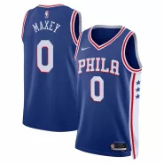 Men's Philadelphia 76ers Tyrese Maxey #0 Nike Royal 2022/23 Swingman Jersey - Icon Edition - thejerseys
