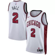 Men's Chicago Bulls Lonzo Ball #2 Nike White 22/23 Swingman Jersey - City Edition - thejerseys