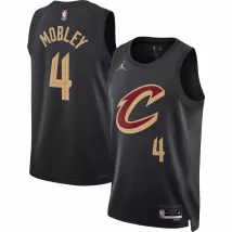 Men's Cleveland Cavaliers Evan Mobley #4 Jordan Brand Black 2022/23 Swingman Jersey - Statement Edition - thejerseys