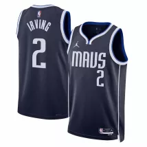 Men's Dallas Mavericks Kyrie Irving #2 Jordan Brand Navy 2022/23 Statement Edition Swingman Jersey - thejerseys