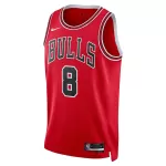 Men's Chicago Bulls Zach LaVine #8 Red Swingman Jersey 22/23 - Icon Edition - thejerseys
