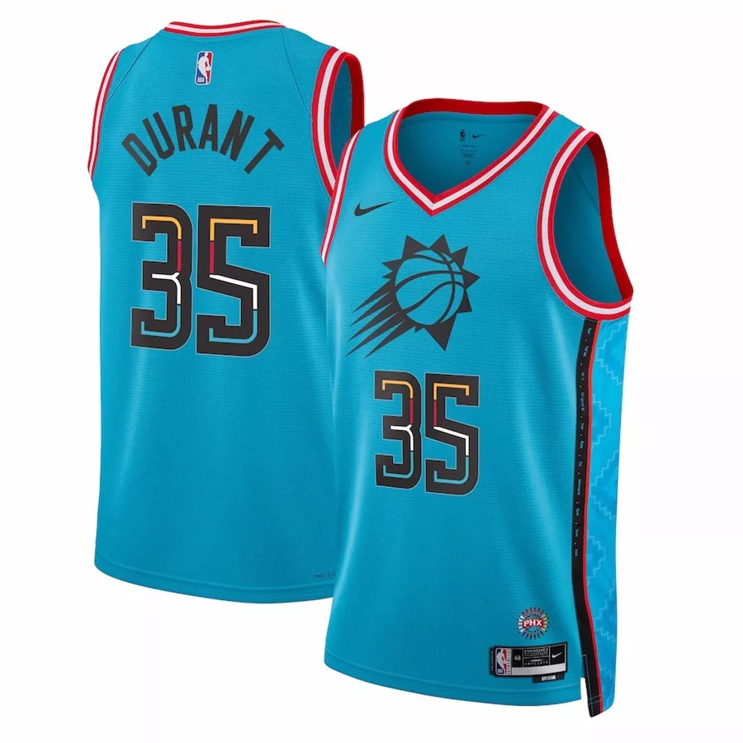 Men's Phoenix Suns Kevin Durant #35 Turquoise Swingman Jersey 2022/23 - City Edition