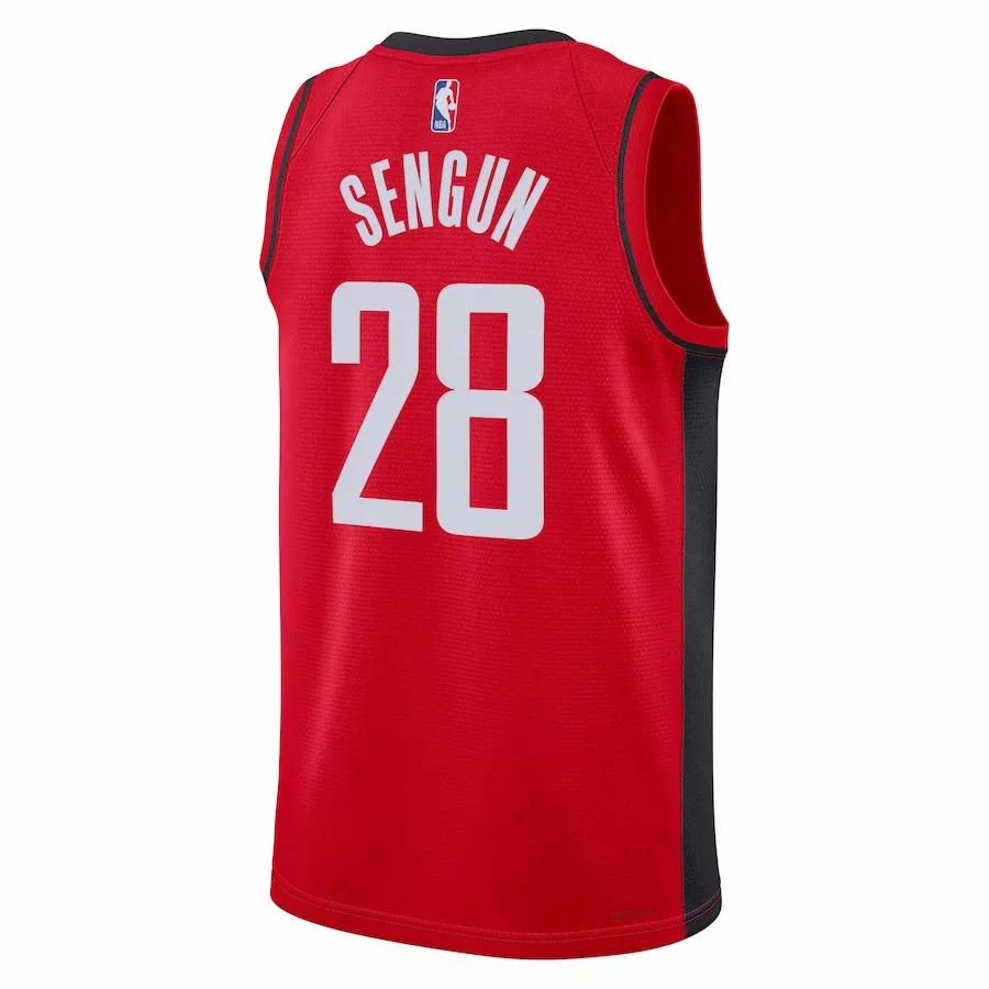 Men's Houston Rockets Alperen Sengun #28 Red Swingman Jersey 2022/23 - Icon Edition - thejerseys