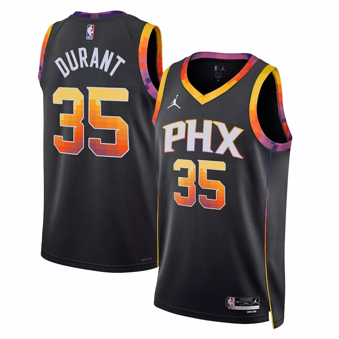 Men's Phoenix Suns Kevin Durant #35 Black Swingman Jersey 2022/23 - Statement Edition