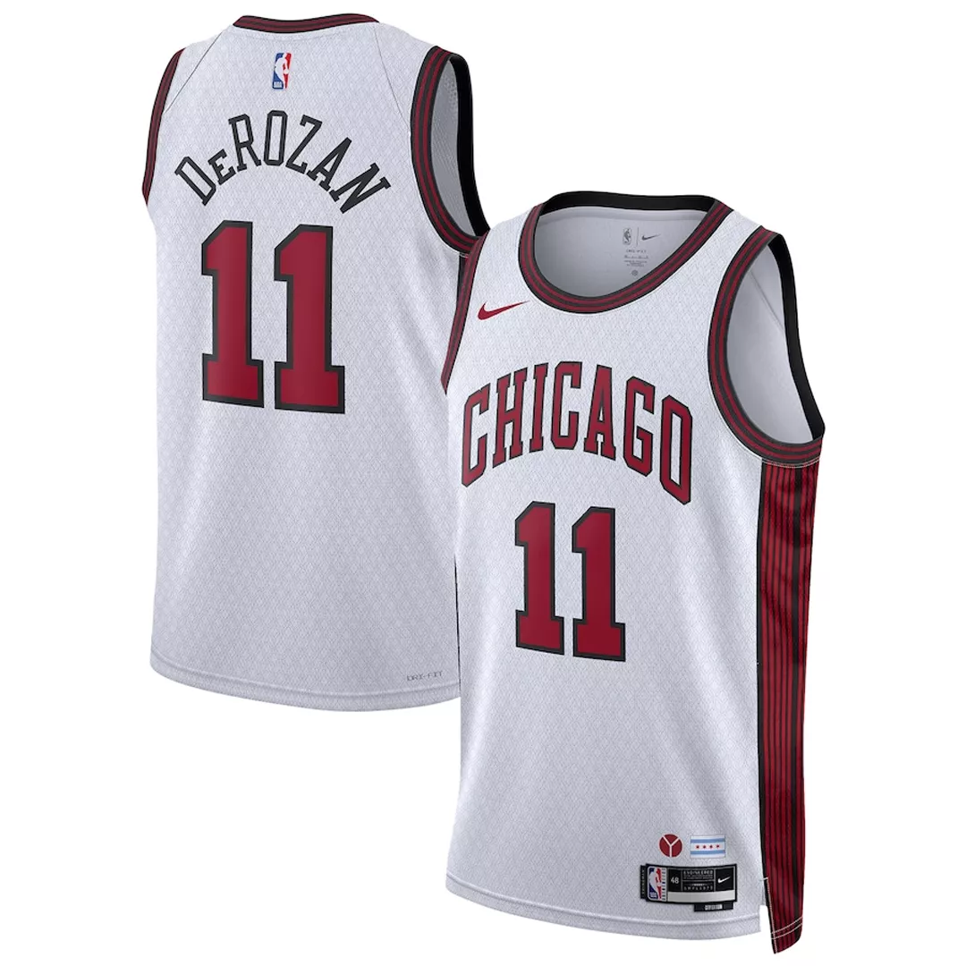 Men's Chicago Bulls DeMar DeRozan #11 White Swingman Jersey 22/23 - City Edition
