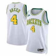 Men's Houston Rockets Jalen Green #4 Nike White 2022/23 Swingman Jersey - Classic Edition - thejerseys
