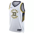 Men's Indiana Pacers Myles Turner #33 White Swingman Jersey 2022/23 - Association Edition - thejerseys