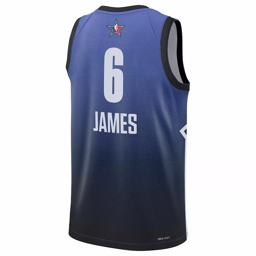 Men's All Star LeBron James #6 Blue All-Star Game Swingman Jersey 2022/23 - thejerseys