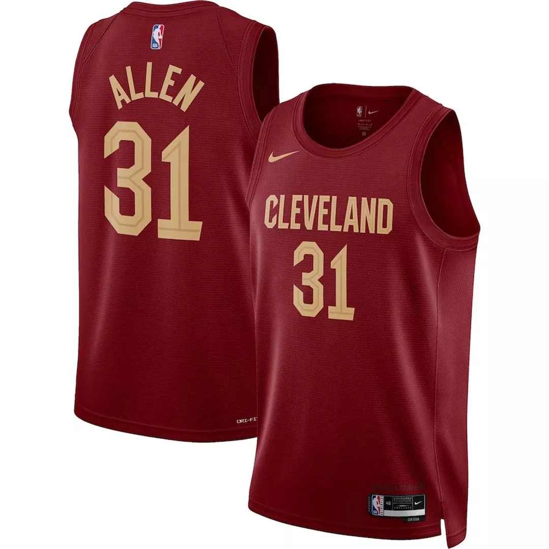 Men's Cleveland Cavaliers Jarrett Allen #31 Wine Swingman Jersey 22/23 - Icon Edition