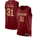 Men's Cleveland Cavaliers Jarrett Allen #31 Wine Swingman Jersey 22/23 - Icon Edition - thejerseys