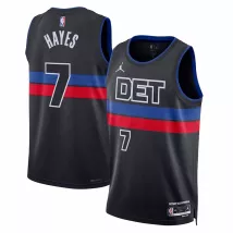 Men's Detroit Pistons Killian Hayes #7 Jordan Brand Black 2022/23 Swingman Jersey - Statement Edition - thejerseys