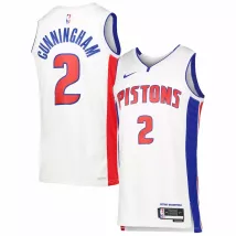 Men's Detroit Pistons Cade Cunningham #2 Nike White 2022/23 Swingman Jersey - Association Edition - thejerseys