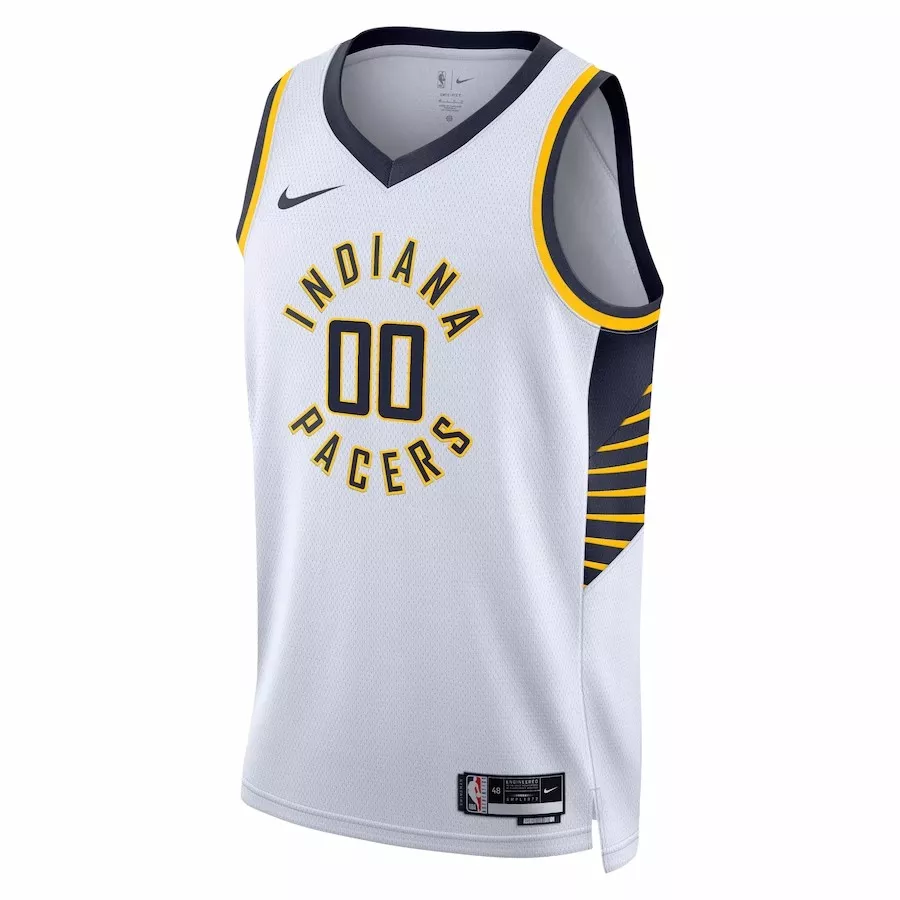 Men's Indiana Pacers Bennedict Mathurin #00 White Swingman Jersey 2022/23 - Association Edition - thejerseys