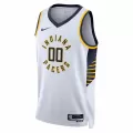 Men's Indiana Pacers Bennedict Mathurin #00 White Swingman Jersey 2022/23 - Association Edition - thejerseys
