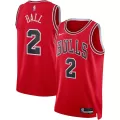 Men's Chicago Bulls Lonzo Ball #2 Red Swingman Jersey 22/23 - Icon Edition - thejerseys