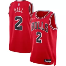 Men's Chicago Bulls Lonzo Ball #2 Nike Red 22/23 Swingman Jersey - Icon Edition - thejerseys
