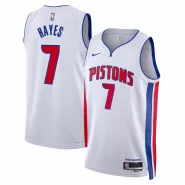 Men's Detroit Pistons Killian Hayes #7 Nike White 2022/23 Swingman Jersey - Association Edition - thejerseys