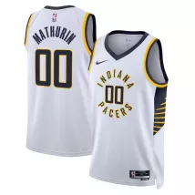 Men's Indiana Pacers Bennedict Mathurin #00 Nike White 2022/23 Swingman Jersey - Association Edition - thejerseys
