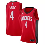Men's Houston Rockets Jalen Green #4 Nike Red 2022/23 Swingman Jersey - Icon Edition - thejerseys