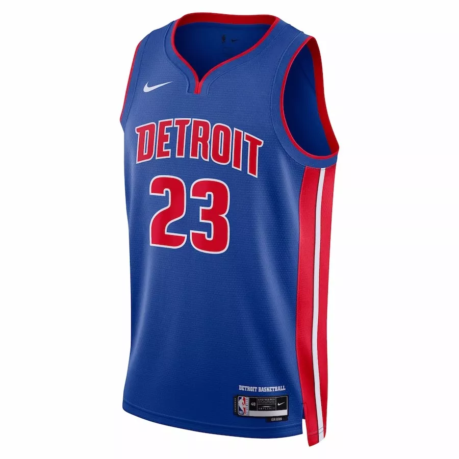 Men's Detroit Pistons Jaden Ivey #23 Blue Swingman Jersey 2022/23 - Icon Edition - thejerseys