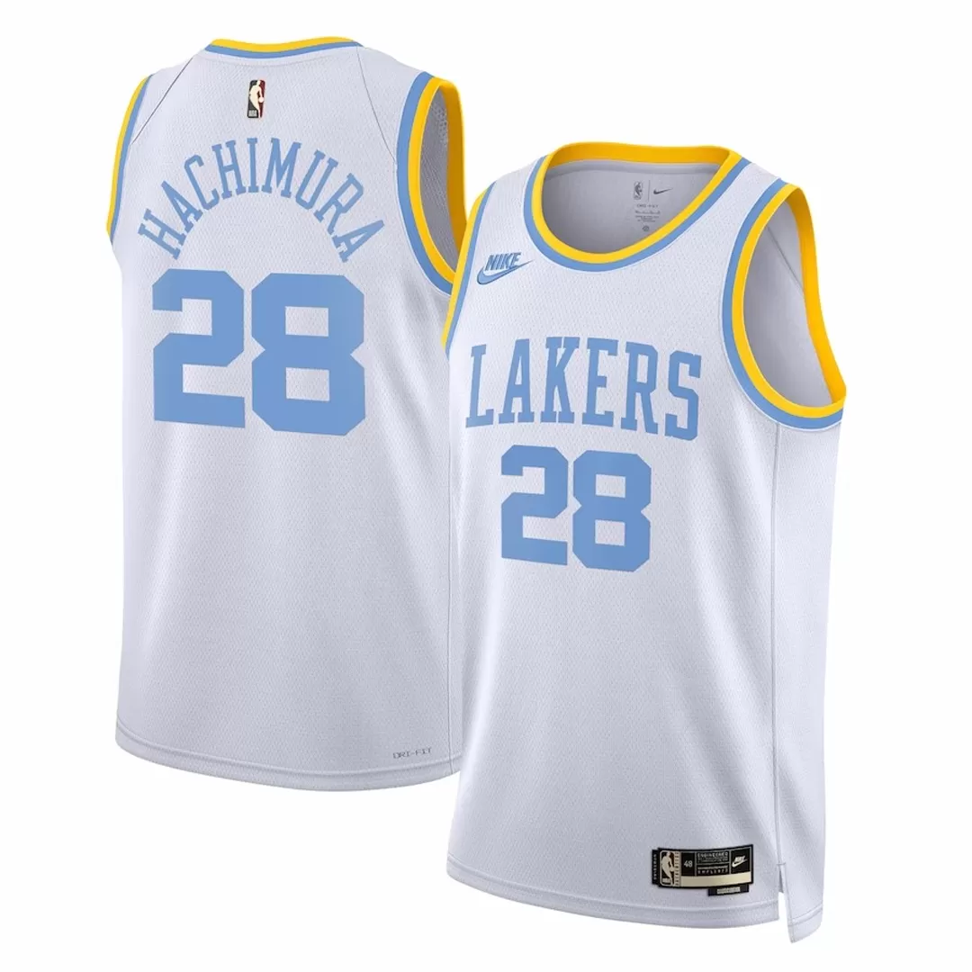 Men's Los Angeles Lakers Rui Hachimura 28 Nike White 2022/23 Swingman