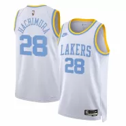 Men's Los Angeles Lakers Rui Hachimura #28 White Swingman Jersey 2022/23 - Classic Edition - thejerseys