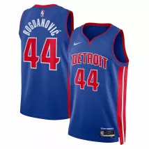 Men's Detroit Pistons Bojan Bogdanovic #44 Nike Blue 2022/23 Swingman Jersey - Icon Edition - thejerseys