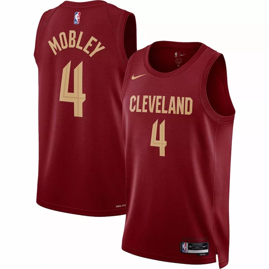 Men's Cleveland Cavaliers Evan Mobley #4 Wine Swingman Jersey 22/23 - Icon Edition - thejerseys