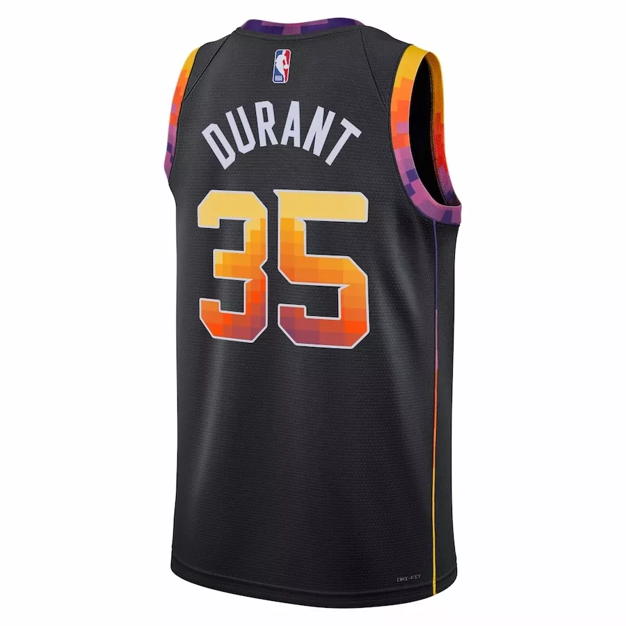 Men's Phoenix Suns Kevin Durant #35 Jordan Brand Black 2022/23 Swingman Jersey - Statement Edition - thejerseys