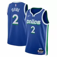 Men's Dallas Mavericks Kyrie Irving #2 Blue Swingman Jersey 2022/23 - City Edition - thejerseys