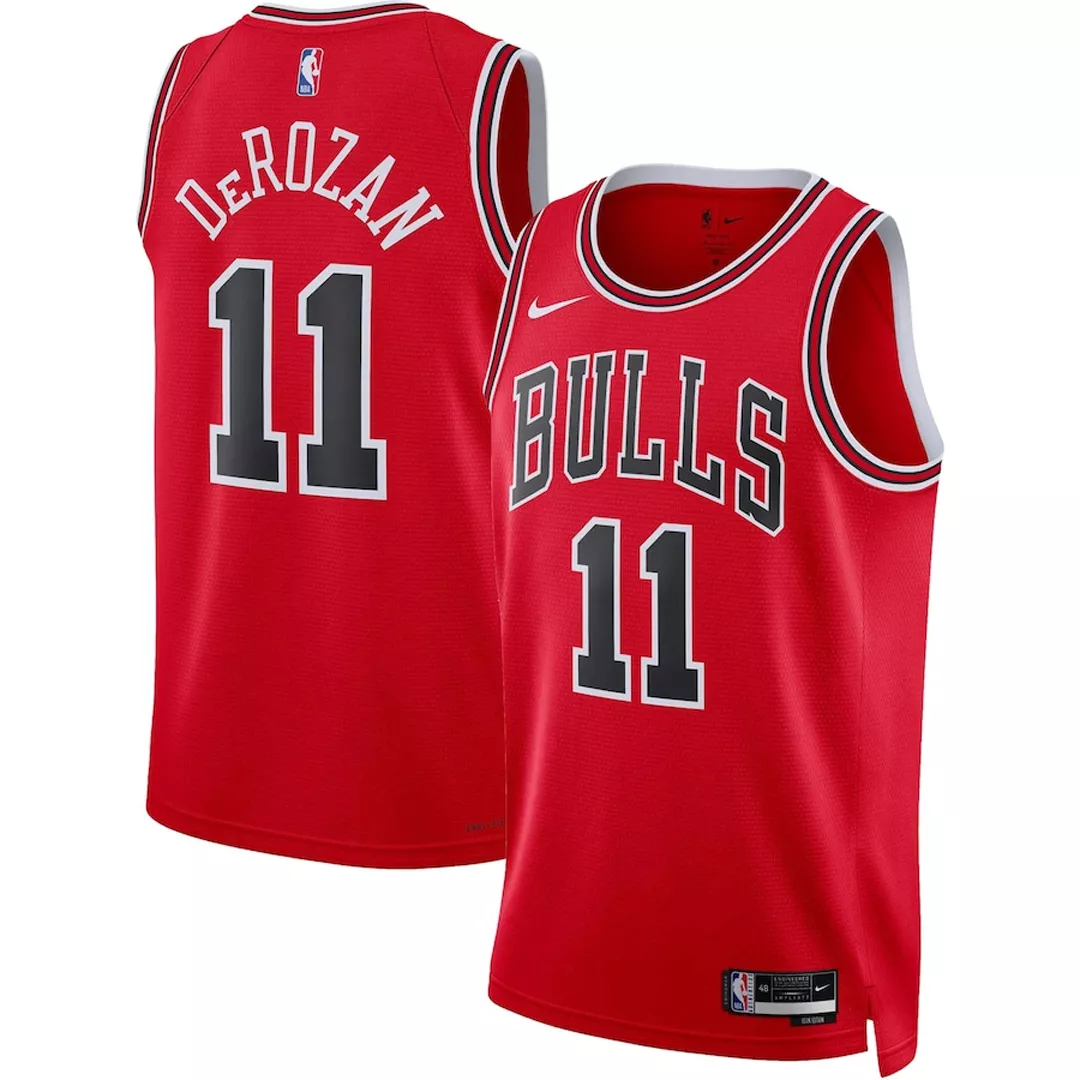 Men's Chicago Bulls DeMar DeRozan #11 Red Swingman Jersey 22/23 - Icon Edition