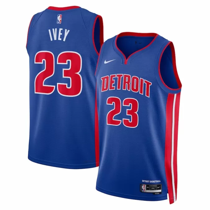 Men's Detroit Pistons Jaden Ivey #23 Blue Swingman Jersey 2022/23 - Icon Edition - thejerseys