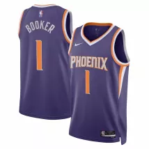 Men's Phoenix Suns Devin Booker #1 Purple 22/23 Swingman Jersey - Icon Edition - thejerseys