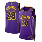 Men's Los Angeles Lakers Rui Hachimura #28 Purple Swingman Jersey 2022/23 - Statement Edition - thejerseys