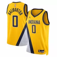 Men's Indiana Pacers Tyrese Haliburton #0 Jordan Brand Yellow 2022/23 Swingman Jersey - Statement Edition - thejerseys