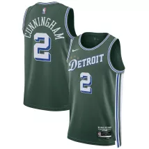 Men's Detroit Pistons Cade Cunningham #2 Nike Green 2022/23 Swingman Jersey - City Edition - thejerseys