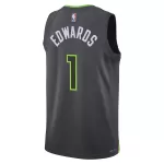 Men's Minnesota Timberwolves Anthony Edwards #1 Gray Swingman Jersey 2022/23 - Statement Edition - thejerseys