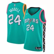 Men's San Antonio Spurs Devin Vassell #24 Nike Green 2022/23 Swingman Jersey - City Edition - thejerseys