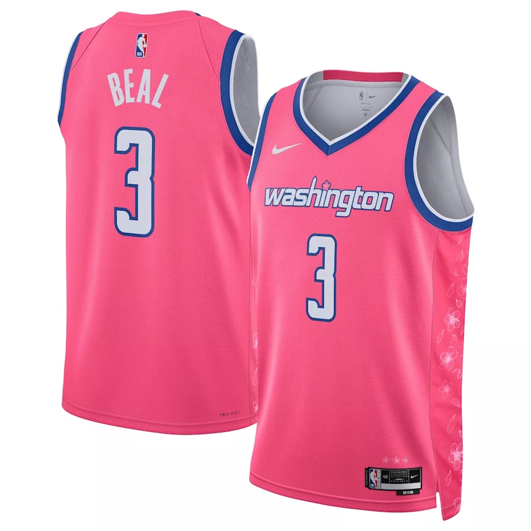 Men's Washington Wizards Bradley Beal #3 Pink Swingman Jersey 2022/23 - City Edition