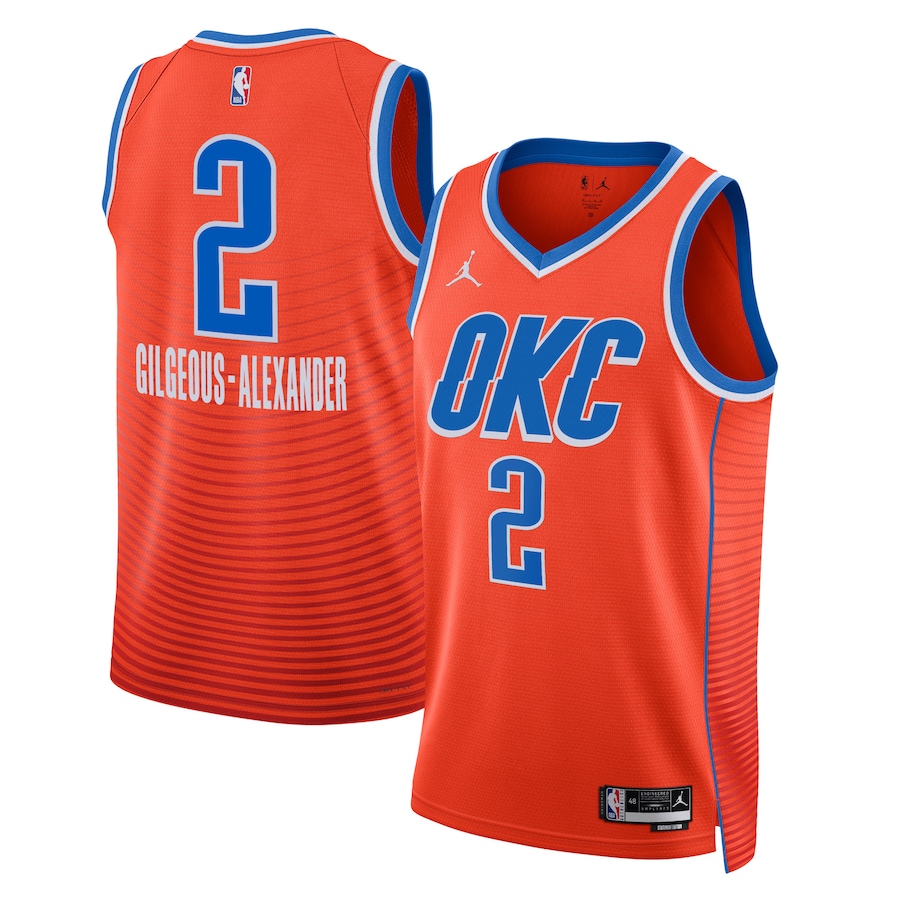 Nike Youth Oklahoma City Thunder Shai Gilgeous-Alexander #2 White Swingman Jersey, Boys', XL