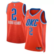 Men's Oklahoma City Thunder Shai Gilgeous-Alexander #2 Jordan Brand Orange 2022/23 Swingman Jersey - Statement Edition - thejerseys