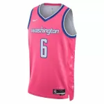Men's Washington Wizards Kristaps Porzingis #6 Pink Swingman Jersey 2022/23 - City Edition - thejerseys
