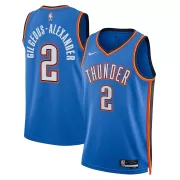 Men's Oklahoma City Thunder Shai Gilgeous-Alexander #2 Nike Blue 2022/23 Swingman Jersey - Icon Edition - thejerseys