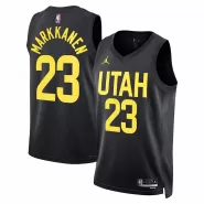 Men's Utah Jazz Lauri Markkanen #23 Jordan Brand Black 2022/23 Swingman Jersey - Statement Edition - thejerseys