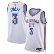 Men's Oklahoma City Thunder Josh Giddey #3 Nike White 2022/23 Swingman Jersey - Association Edition - thejerseys