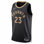 Men's Toronto Raptors Fred VanVleet #23 Black Swingman Jersey 2022/23 - City Edition - thejerseys