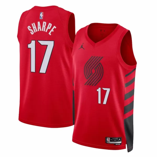 Men's Portland Trail Blazers Shaedon Sharpe #17 Red Swingman Jersey 2022/23 - Statement Edition - thejerseys