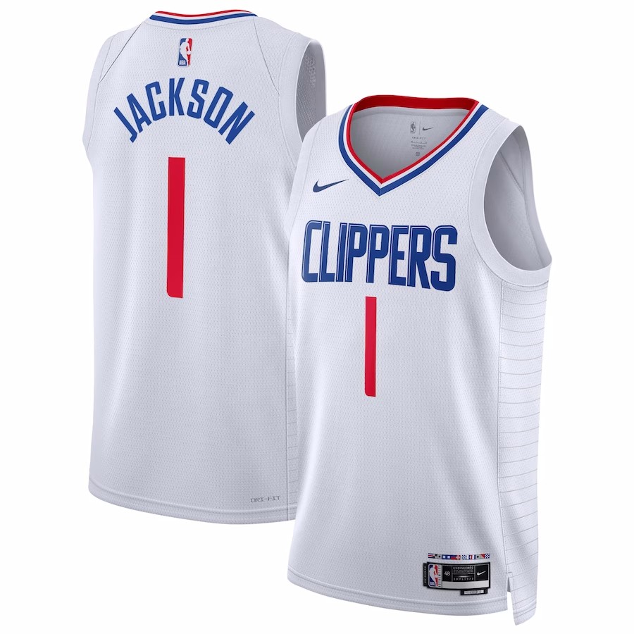 Paul George 13 Clippers 2019-20 White Throwback Buffalo Braves